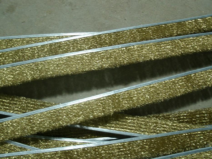 鋼帶鋼絲條刷（鍍銅鋼絲，厚度3到8mm不等）